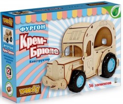 Конструктор Вуди (Woody)деревянный "Фургон Крем-Брюле"