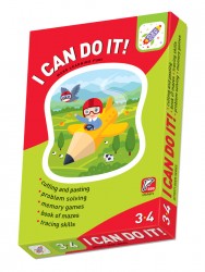I can do it! Activity pack for children aged 3-4. 5 activity books. Я могу! Комплект из 5 тетрадей 3-4 года (300 stickers)