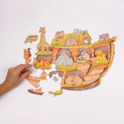 Деревянная игрушка-пазл Вуди (Woody) "Ноев ковчег"